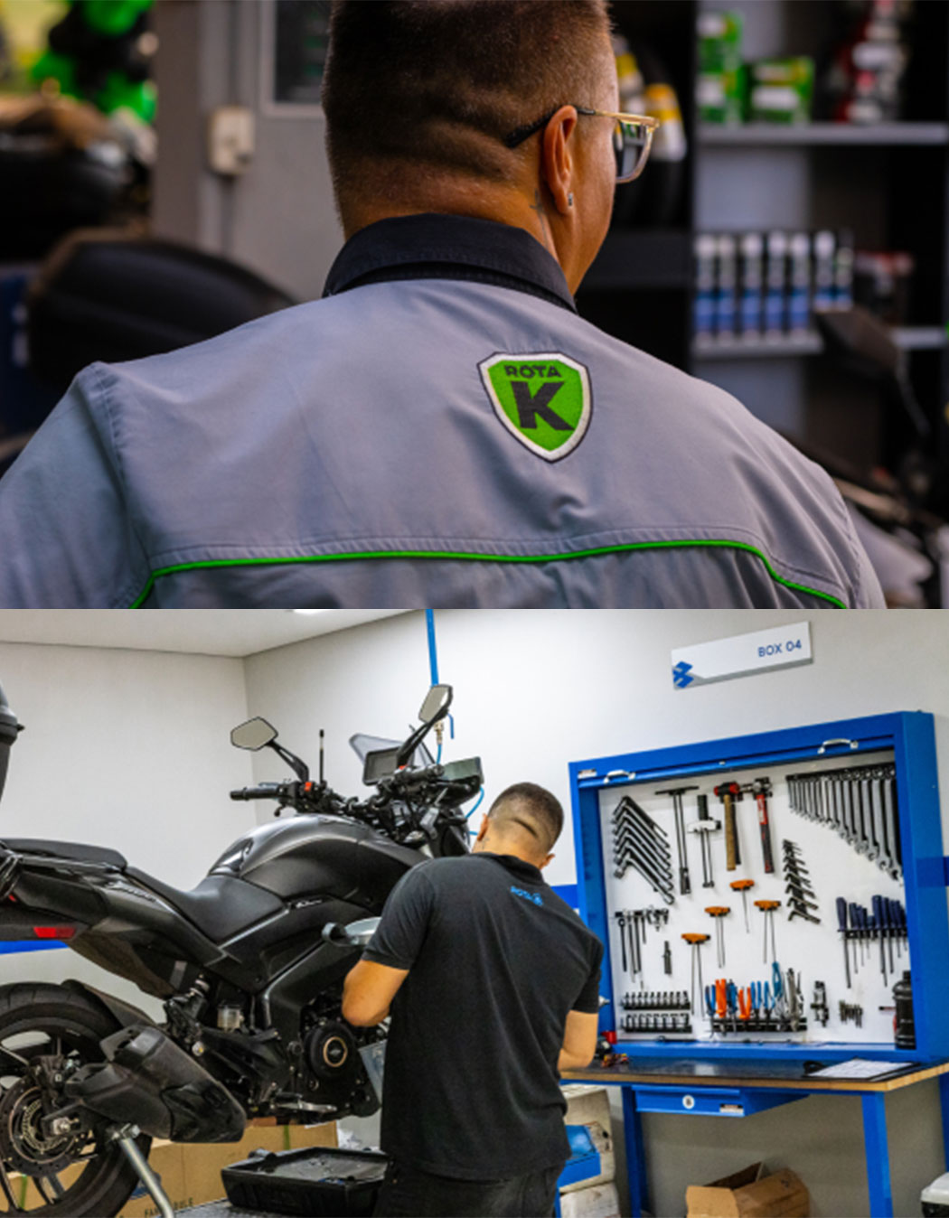 Mecânicos trabalhando